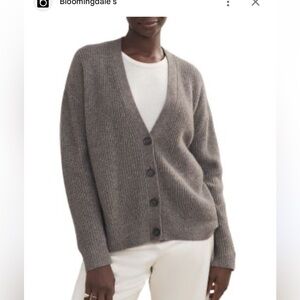Jenni Kayne Cropped Cashmere Cardigan – Gray, XS